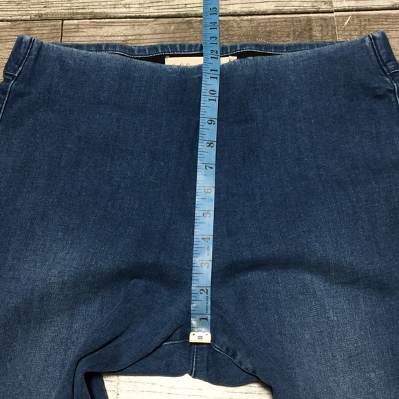 Soft Surroundings Pull On Skinny Jeans Women’s L Blue (Inseam 26) Stretch - Picture 3 of 10